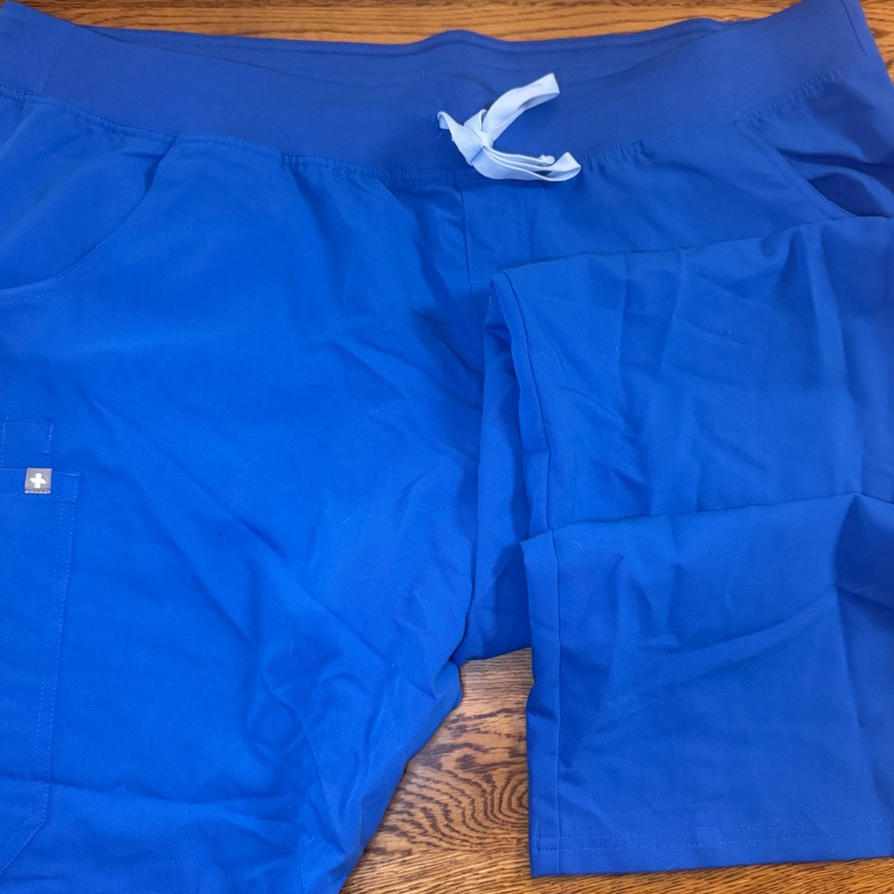 Royal Blue Figs Cargo Pants – Size XXL